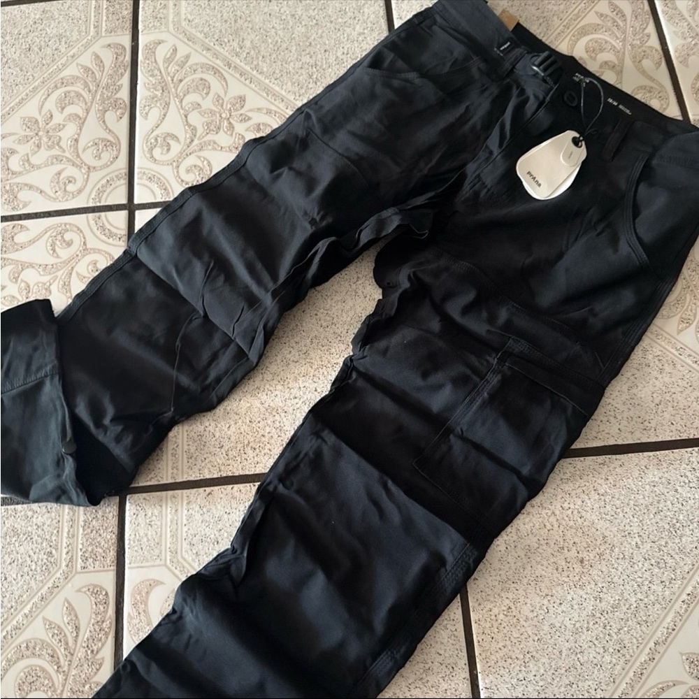 Prana Stretch Zion Slim Pant II Men 28 30” lenght Tapered leg slim fit in Black